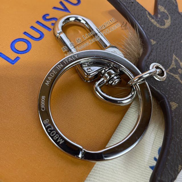 LOUIS VUITTON專櫃新款包包 路易威登中國新年包飾 LV牛年鑰匙扣 M80218  ydh4049